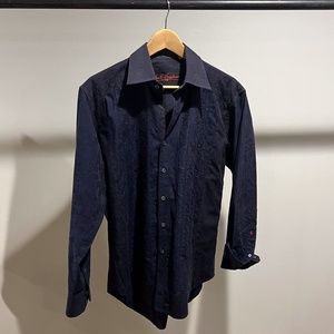Men's Blue Robert Graham Shirt Medium